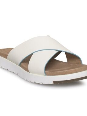 UGG Australia White Kari Slides